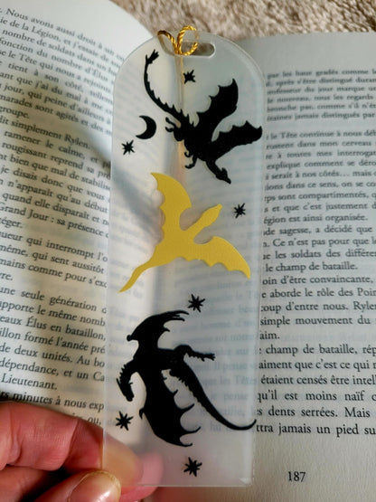 Marque-pages " Gardiens des Royaumes" (Or et Noir)