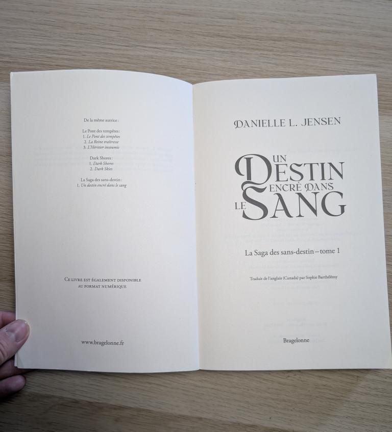 Un destin encré dans le sang - Tome 1 ( occasion)